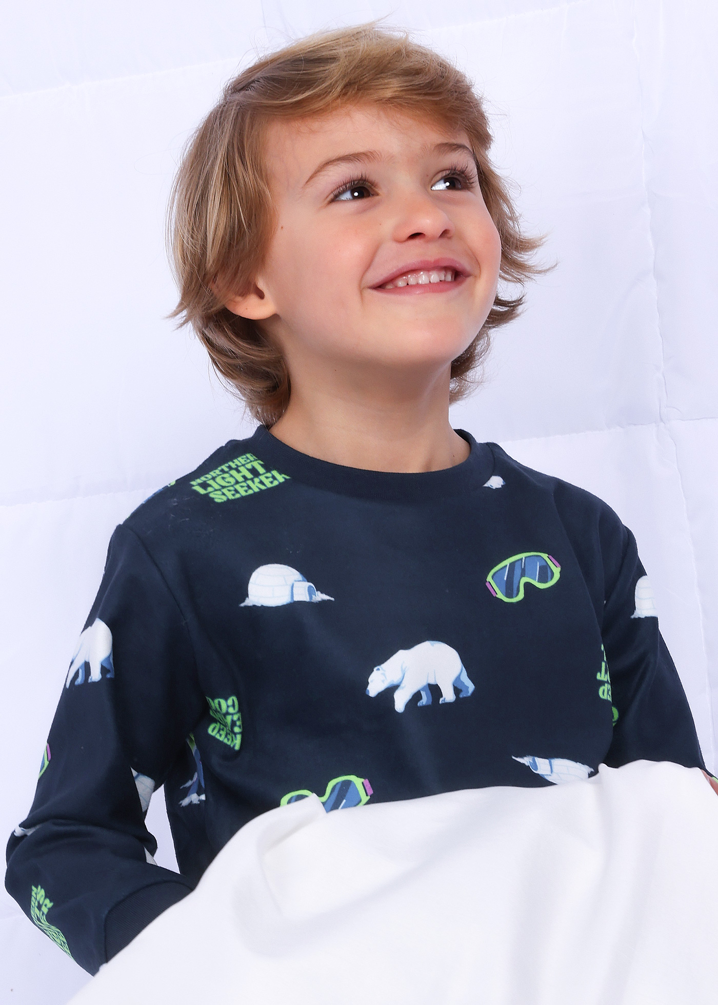 Pijama de lã polar para menino