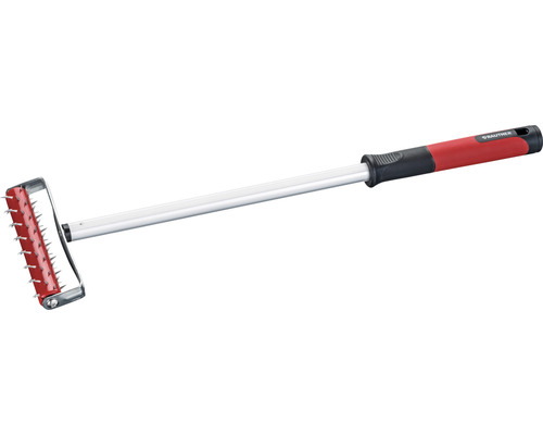 RAUTNER spijkerrol, aluminium, grijs/rood, werkbreedte 16,5 x 64 cm