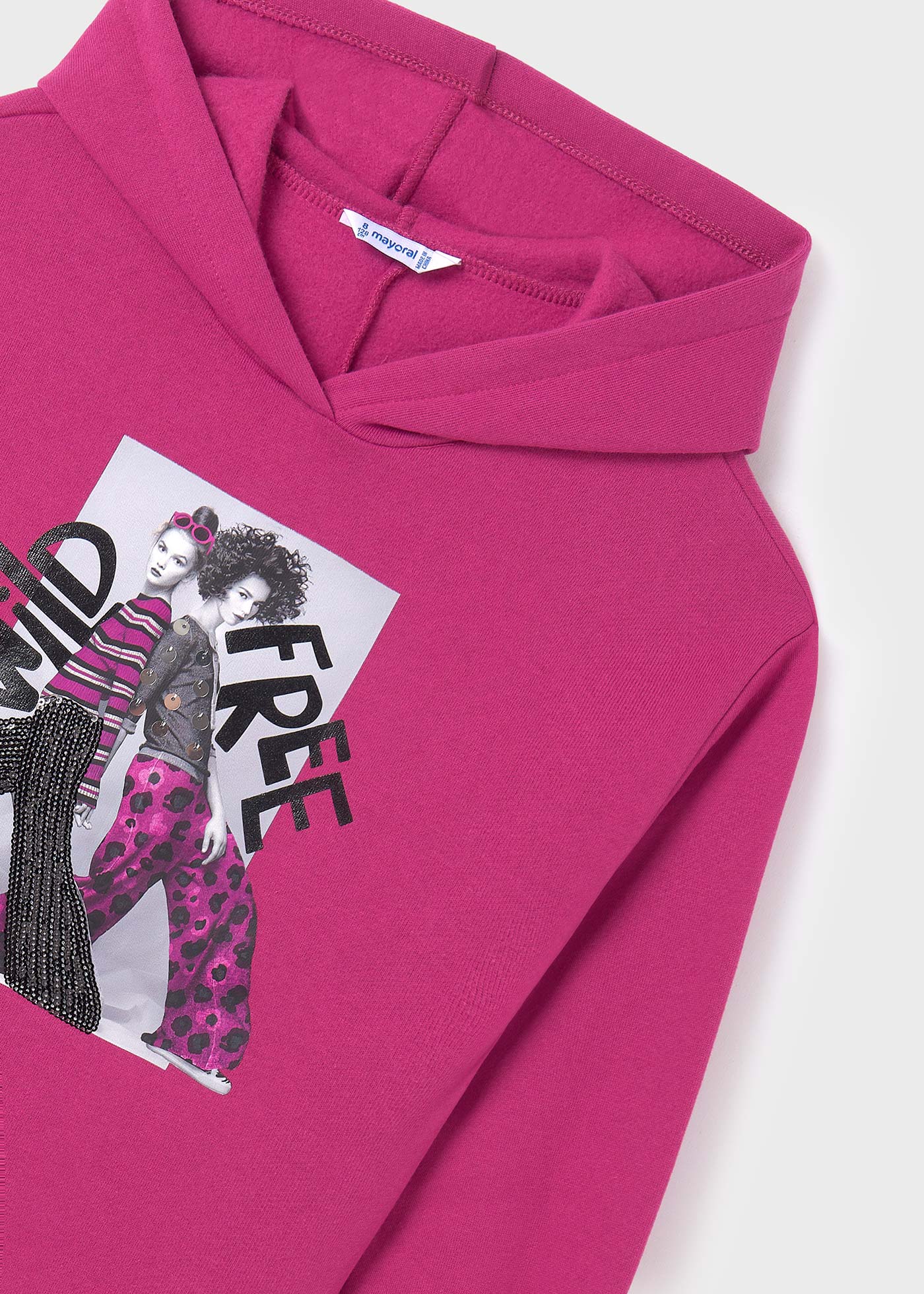 Conjunto canelado de duas peças para meninas
