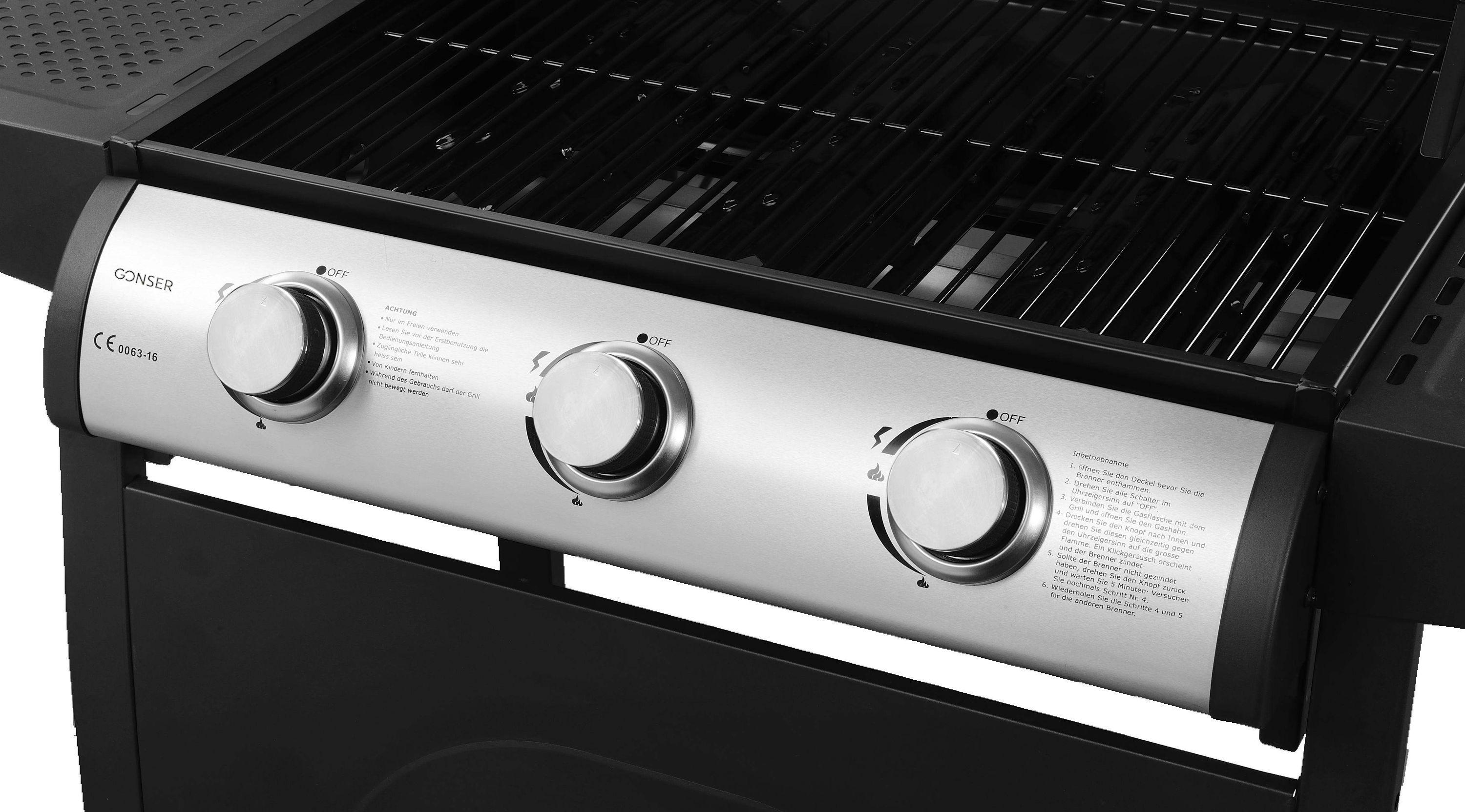 Gasgrill BBQ 3 Brenner
