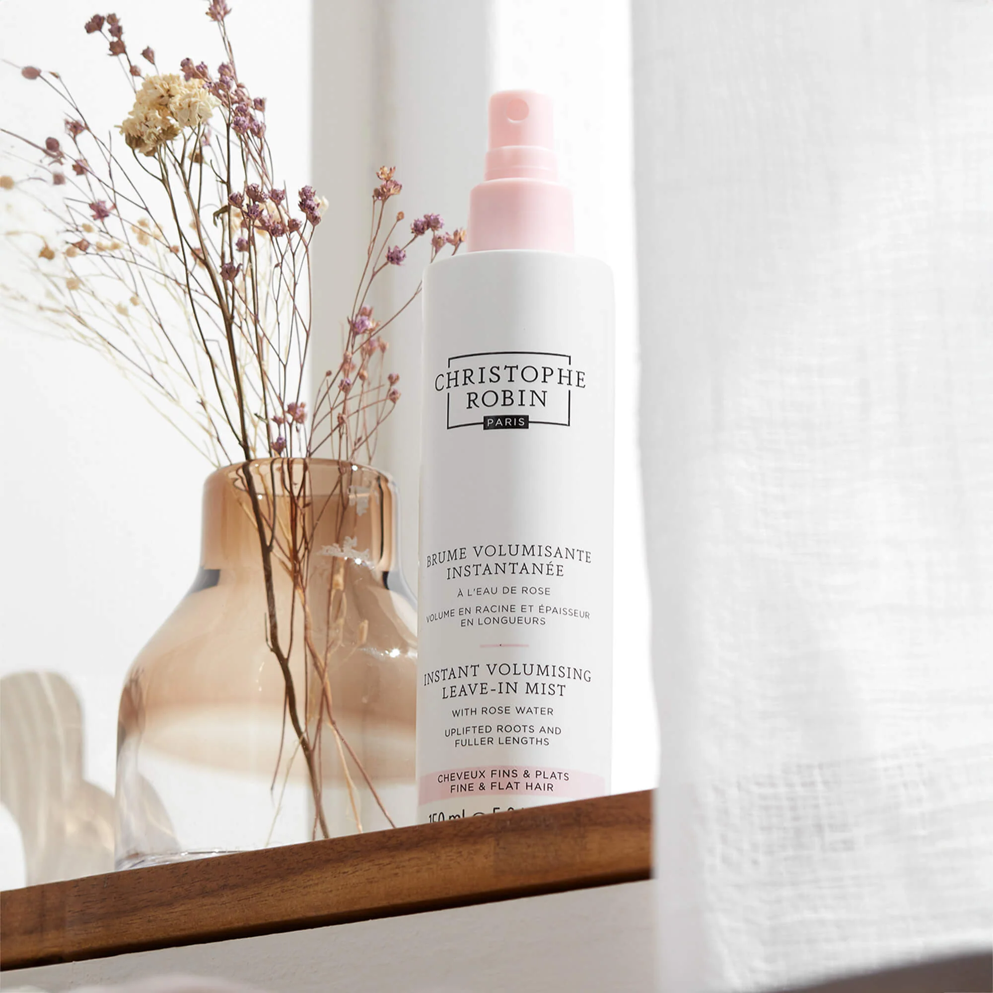 Christophe Robin Brume Volumisante Instantanée à l'Eau de Rose