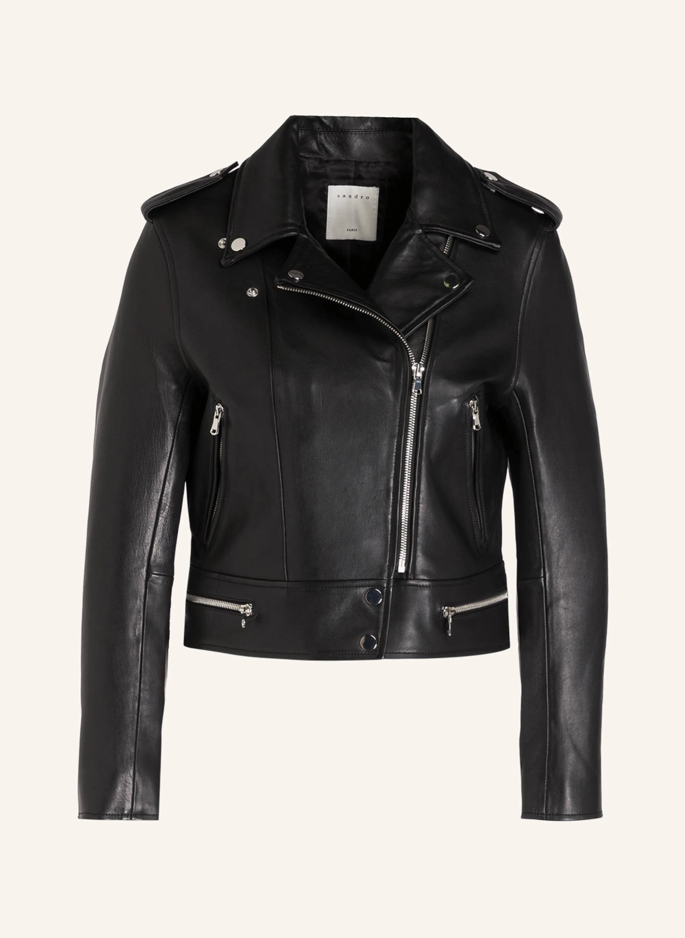 SANDRO Lederjacke