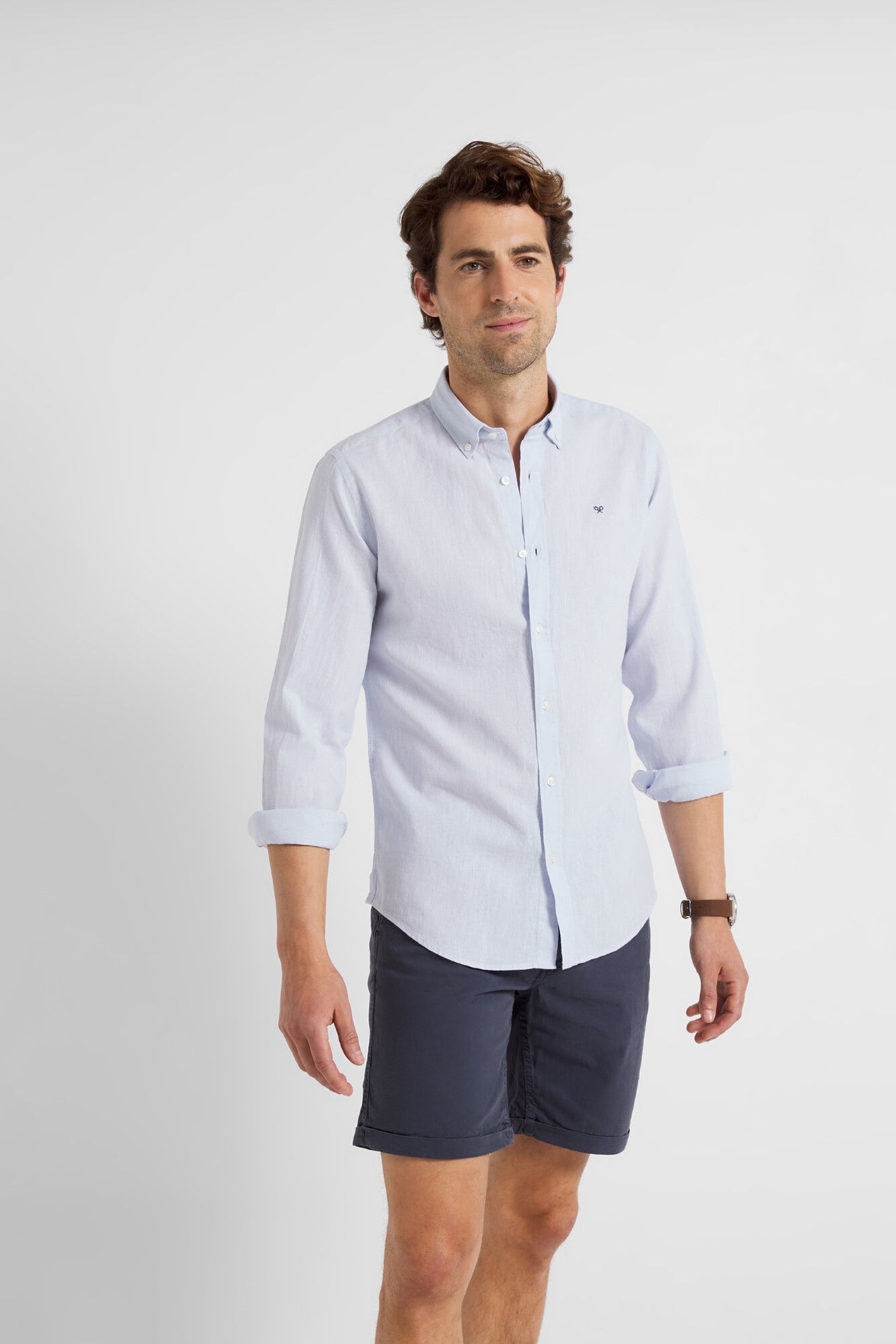Camisa esportiva azul-clara - Azul