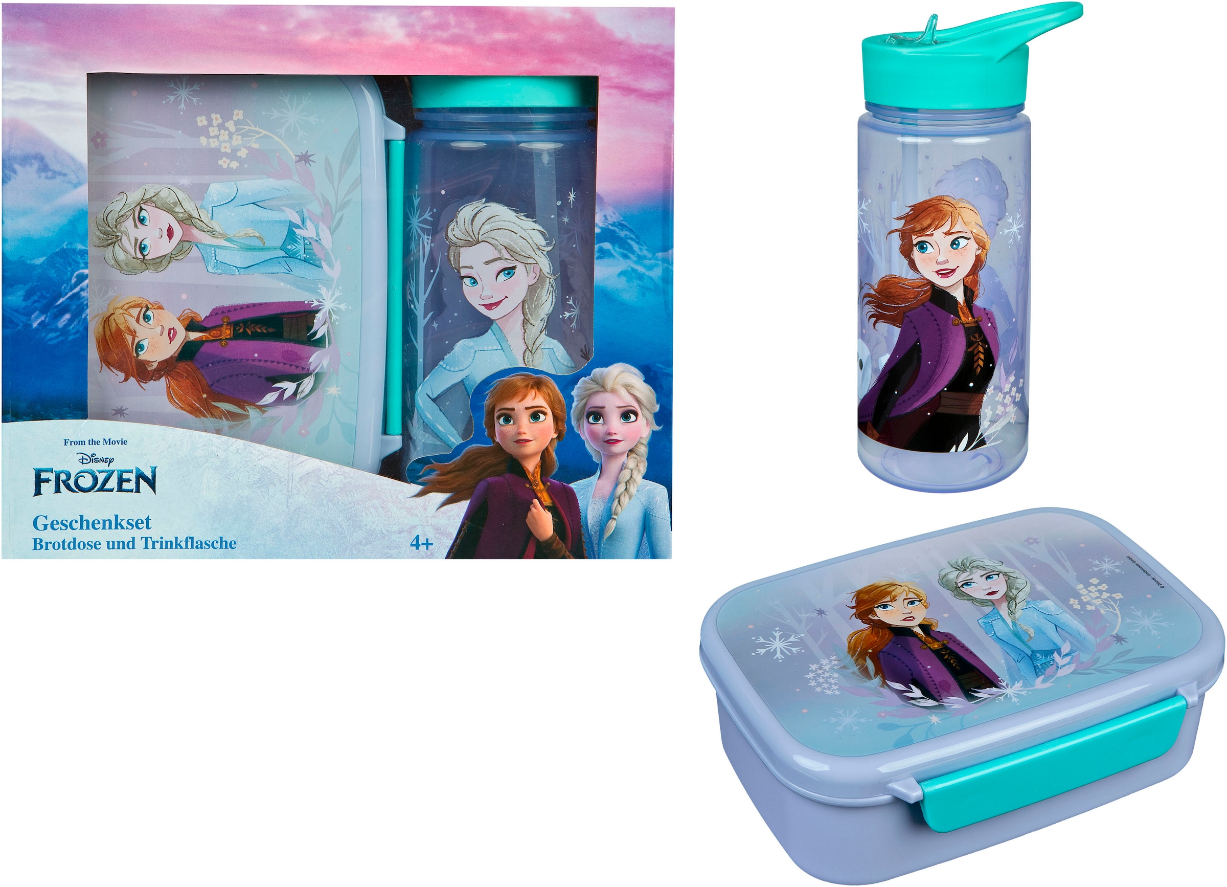 Scooli Lunchbox »Frozen« Set, 2 tlg. mit Trinkflasche