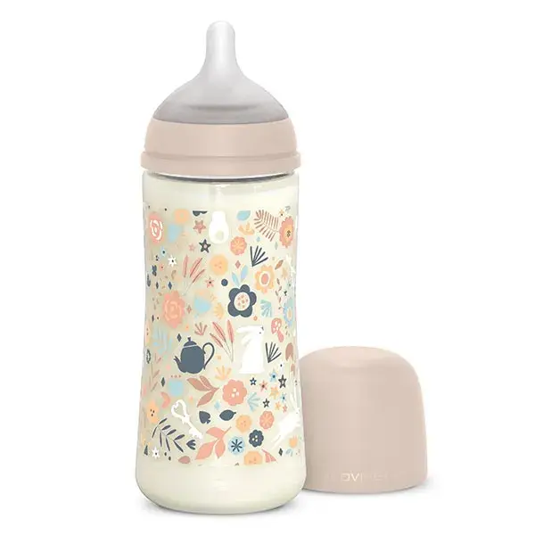 Mamadeira Suavinex Wonderland SXPro L com bico - Rosa Wonderland - 360ml
