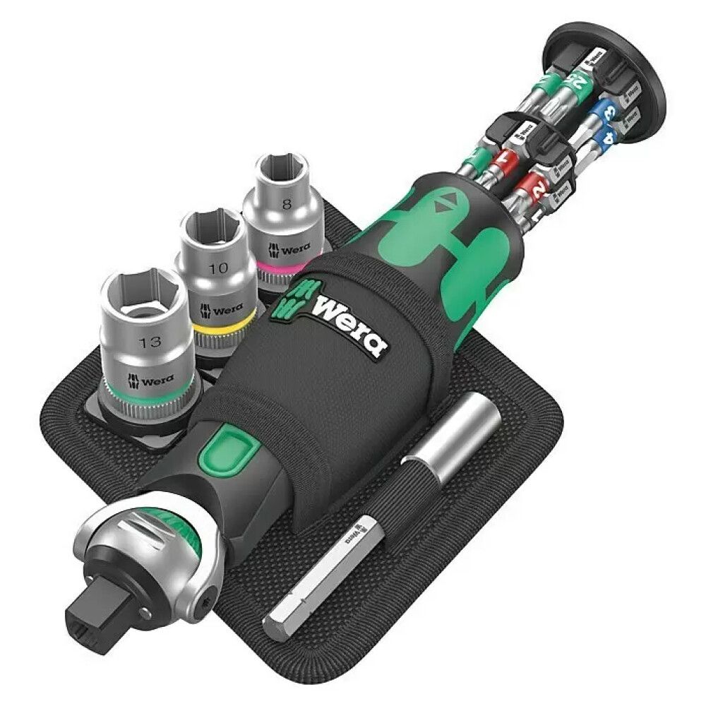 BITSKRUTREKKERSETT WERA ZYKLOP 8009 KOMPAKT 18-DELER