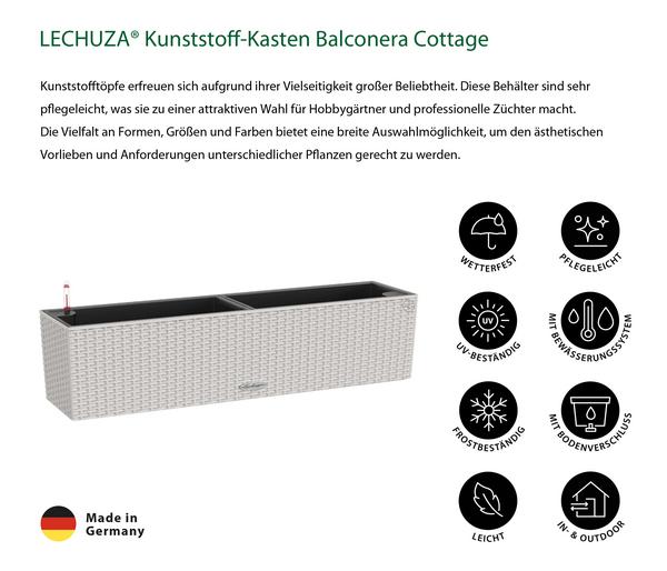 LECHUZA® Kunststoff-Kasten Balconera Cottage,