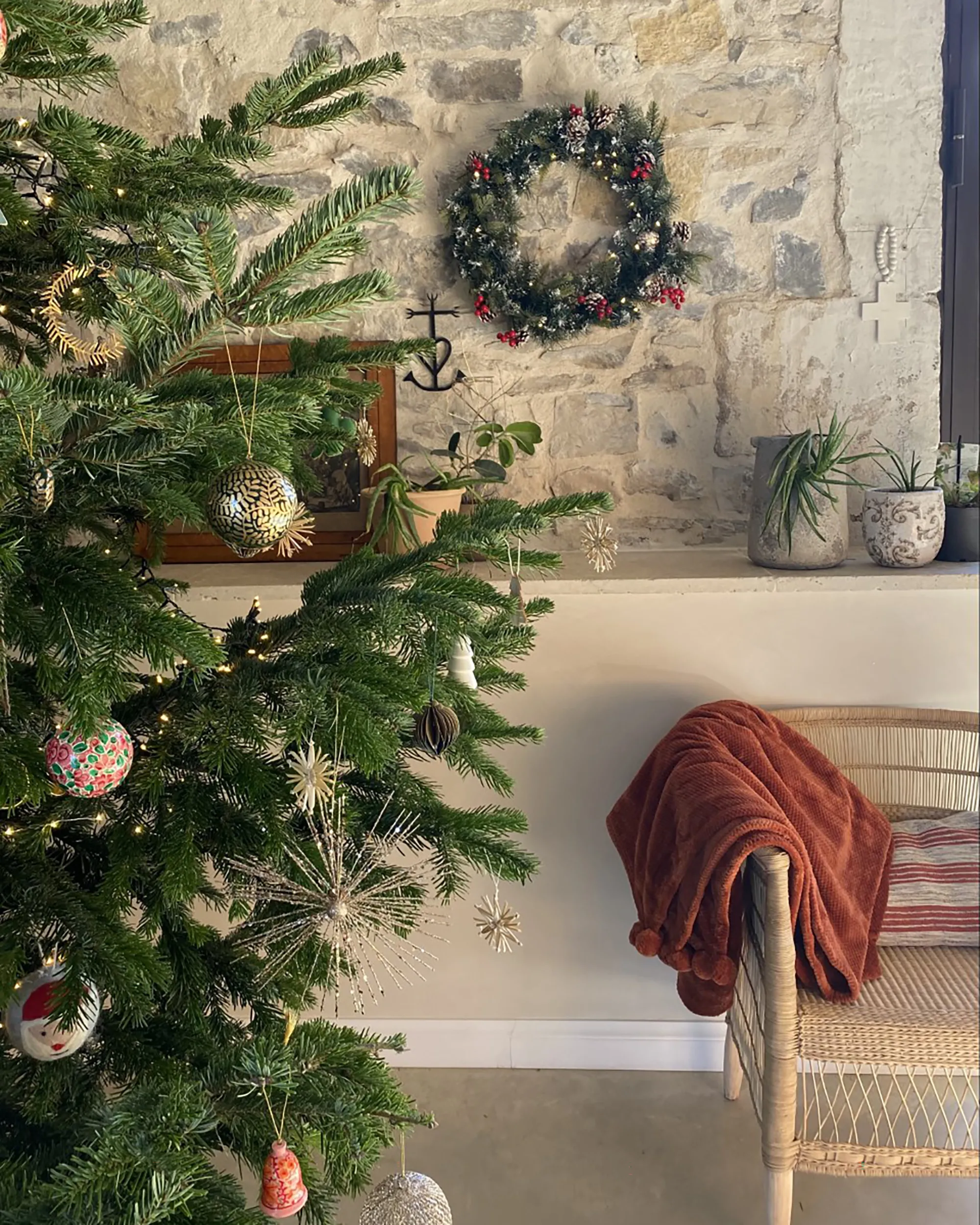 Kerstkrans LED PAIMIO Groen 60 cm