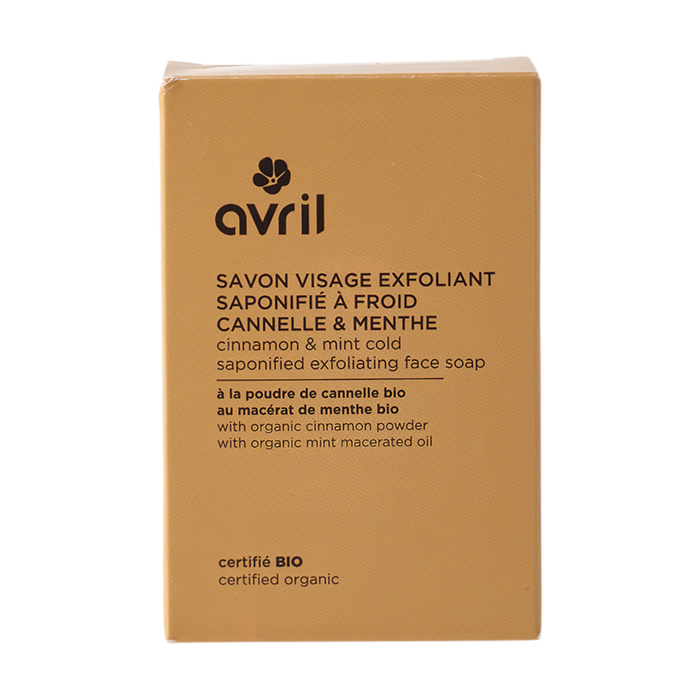 Savon à froid exfoliant visage cannelle & menthe
