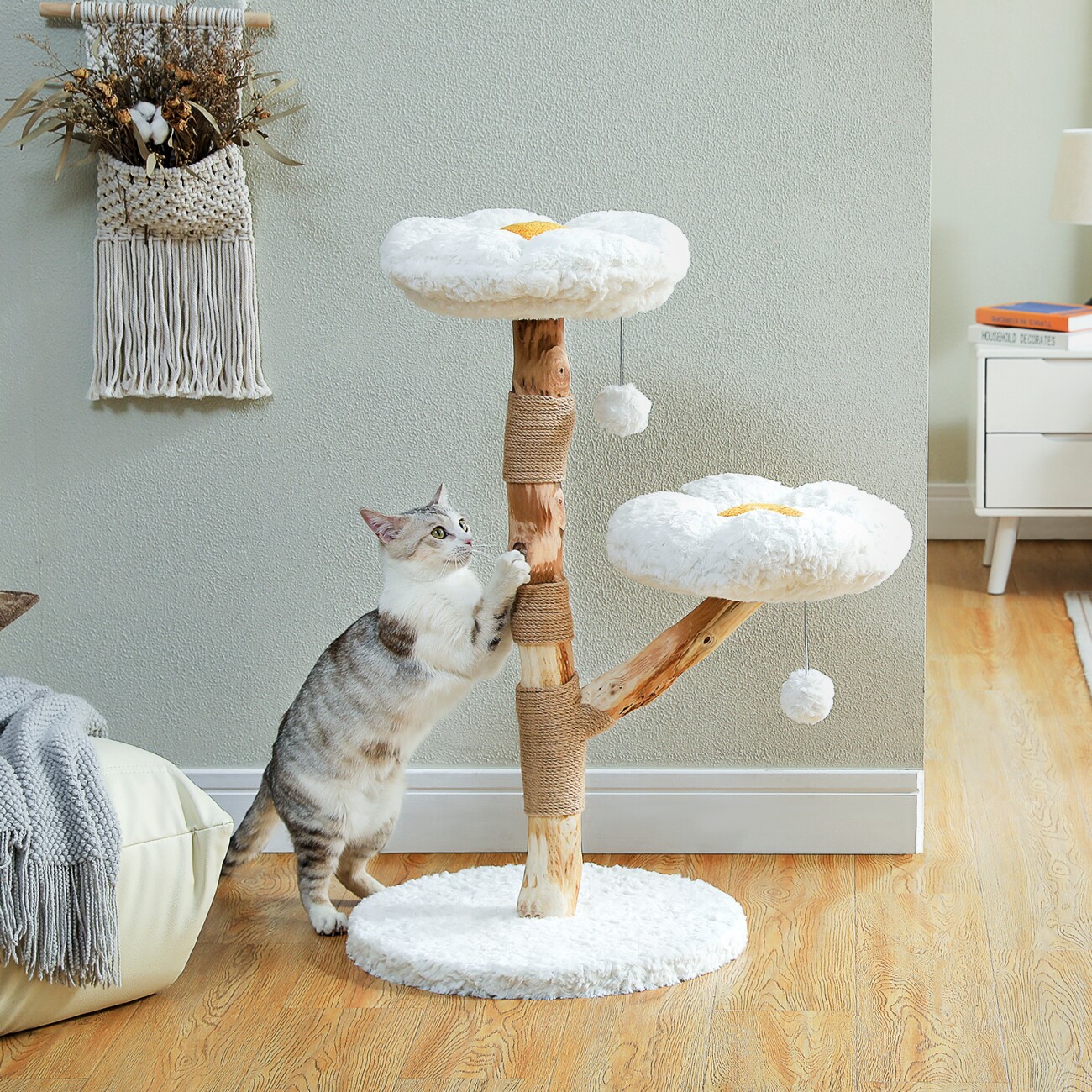 Pawz Road luxuriöser Boho-Katzenbaum