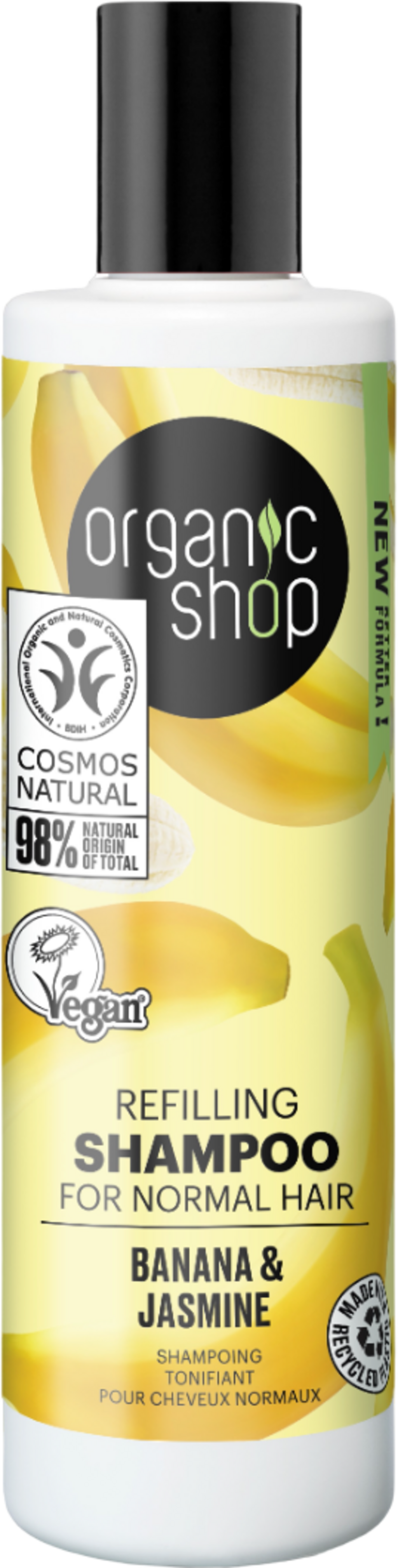 Organic Shop  Refilling Shampoo Banana & Jasmine, 280 ml