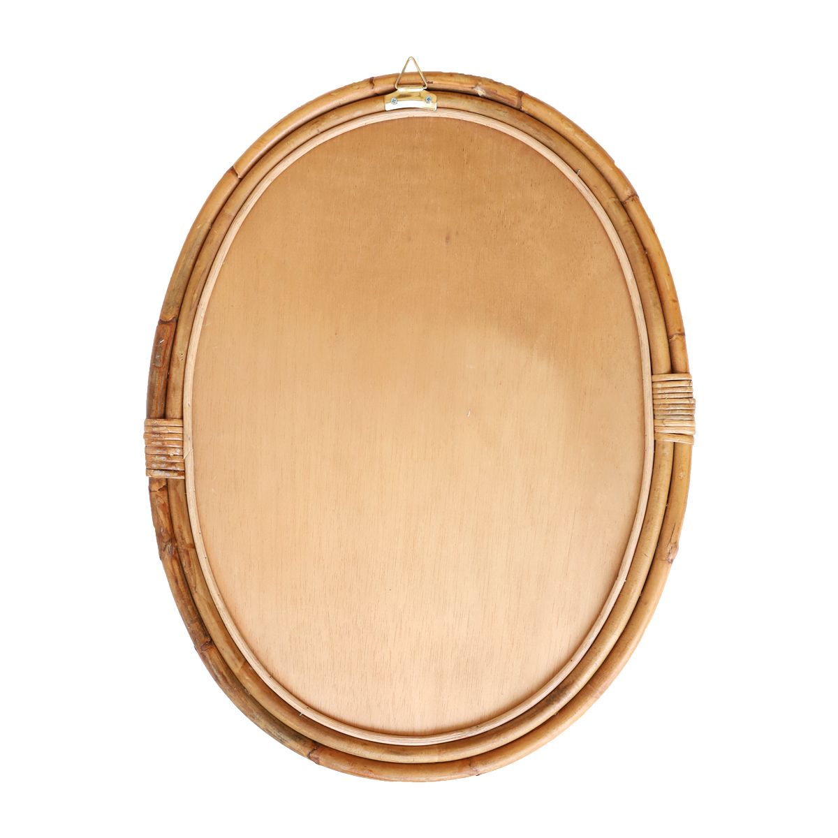 Miroir en rotin tressé Rizière