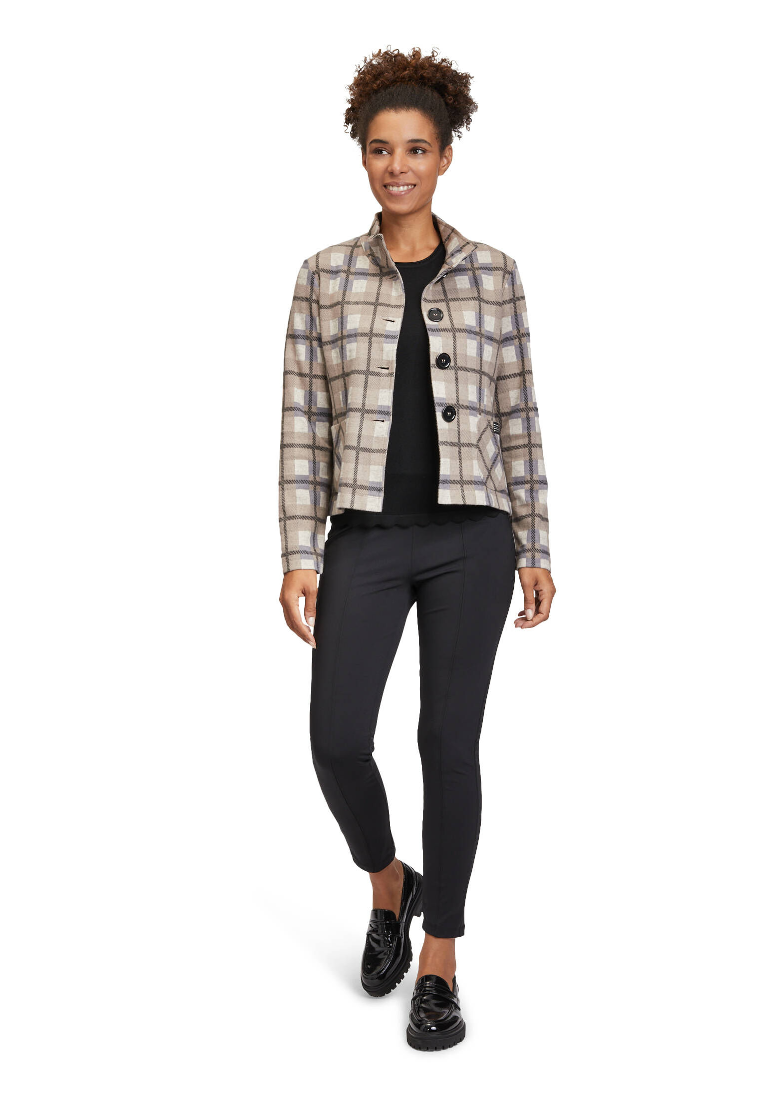 Betty Barclay| Damen Sweatjacke mit Stehkragen