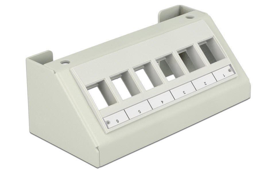 Gehäuse Keystone 6-Port Tischmontage-LeerpanelMultimedia-Panel für Keystone Module