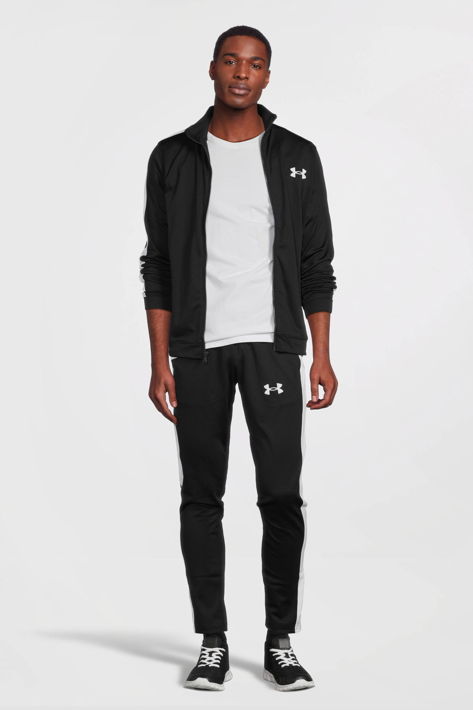 Under Armour trainingspak zwart/wit