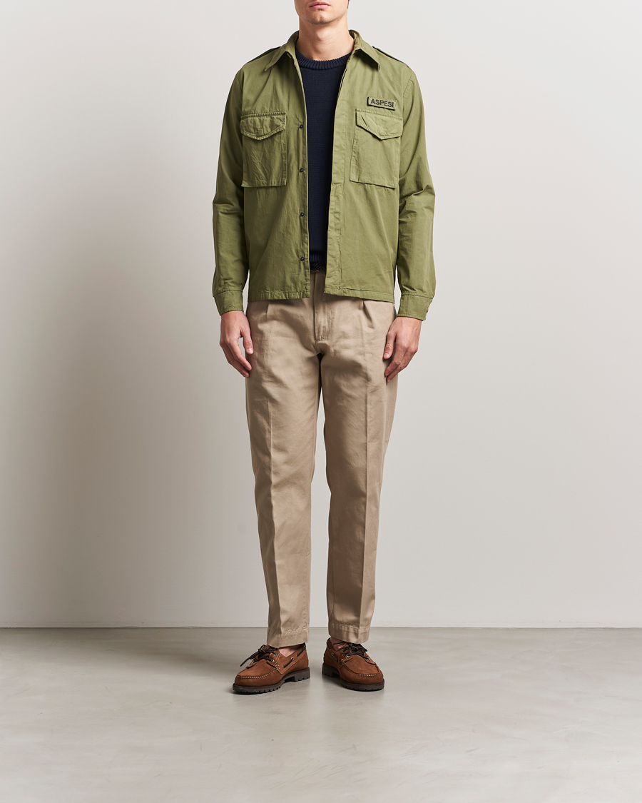 Aspesi Cotton Field Shirt Military