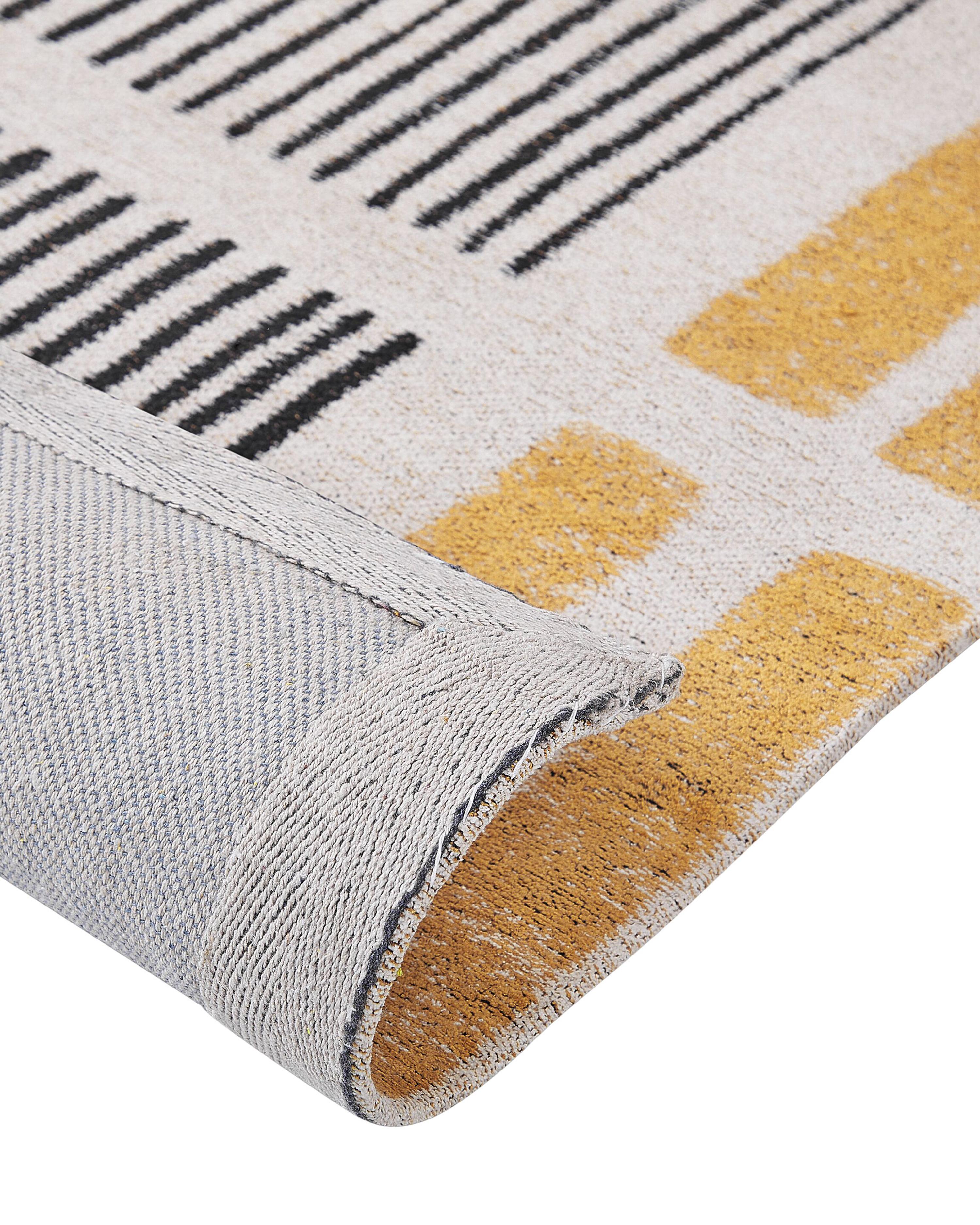 Vloerkleed KATRA Beige 140 x 200 cm Katoen