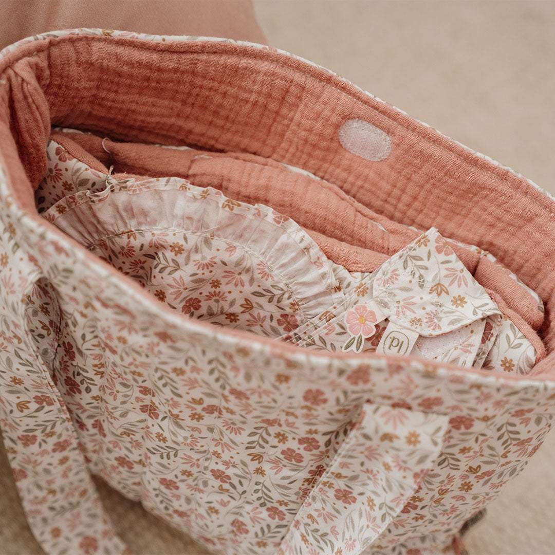 little dutch poppenluiertas - soft flowers - 4-delig