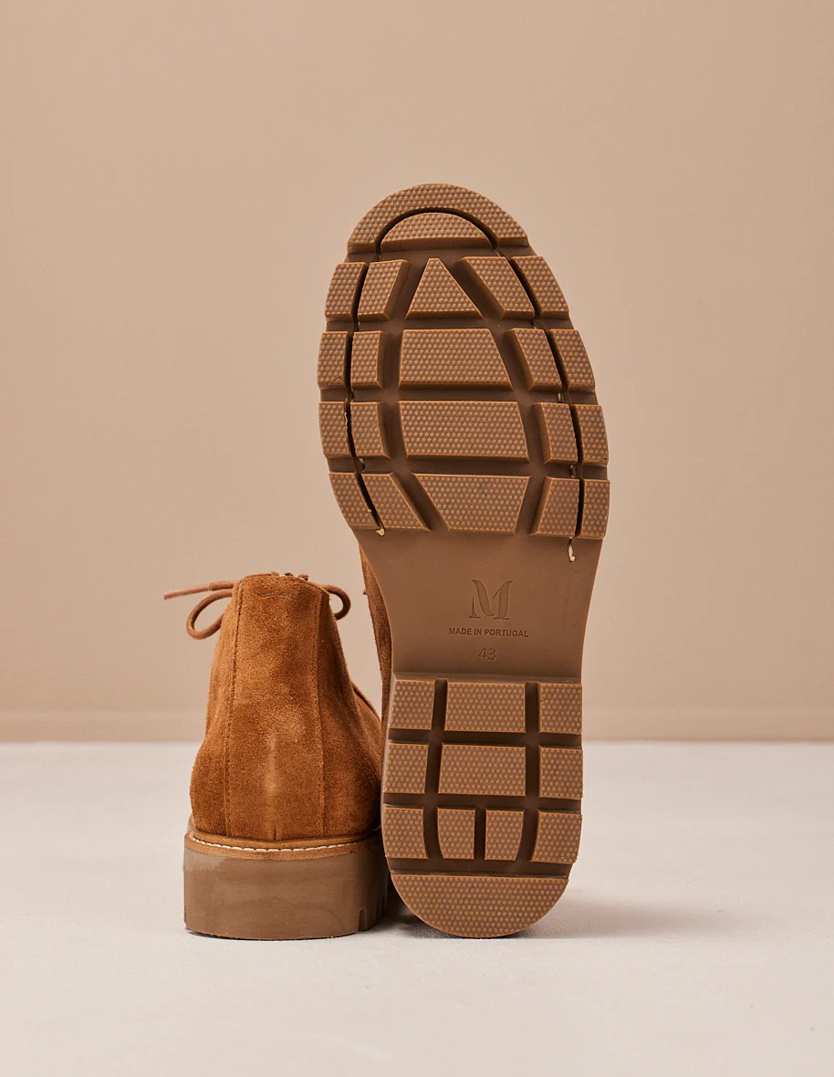 Bottines Grégoire - Suède cognac
