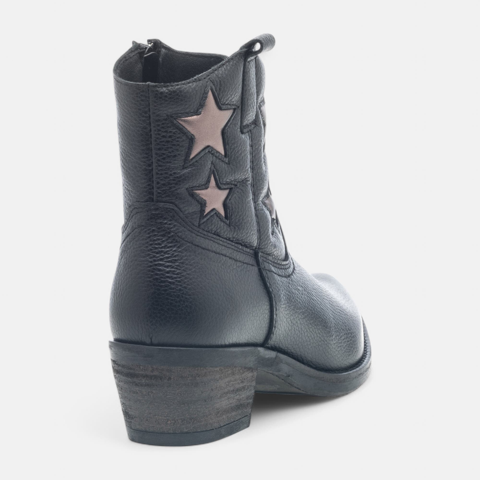 Santiags Femme en cuir noir