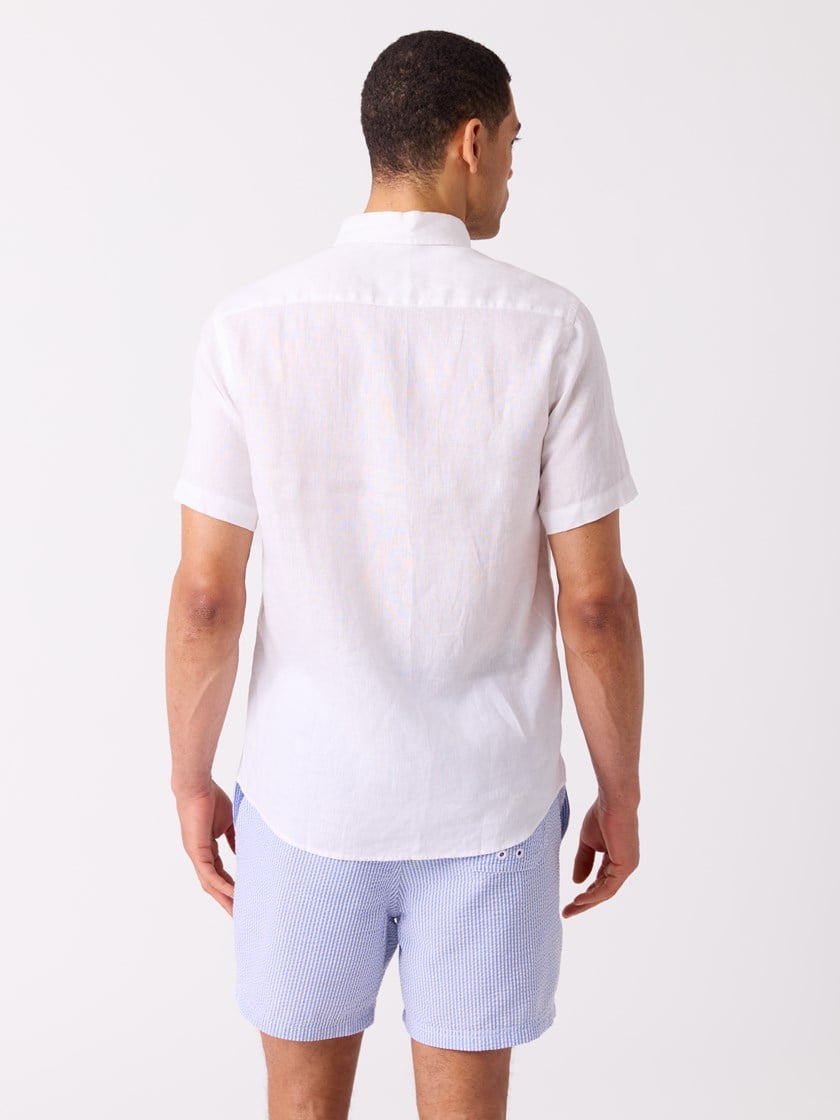 Dillon linskjorte - Regular fit Bright White