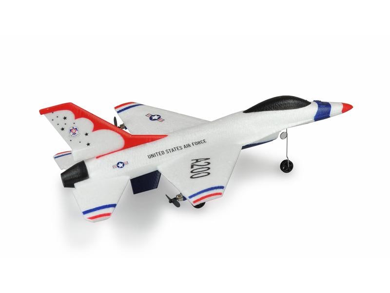 Amewi Flugzeug F16B, 2-Kanal mit Gyro RTF 2 Motoriges Einsteiger Flugzeug im Design eines F16 Jet's