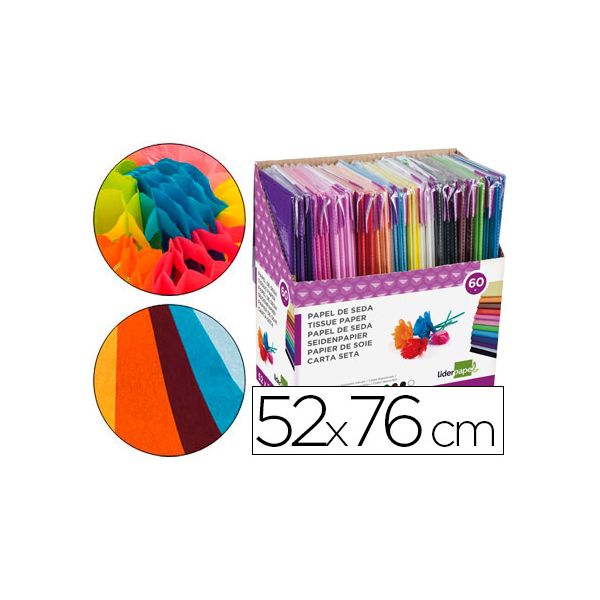 Liderpapel Expositor Papel Seda 60 x 5 Un.