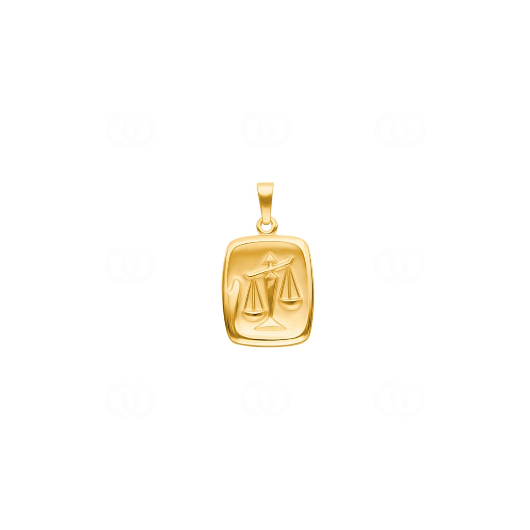 Anhänger 750/18 K Gelbgold Sternzeichen Waage