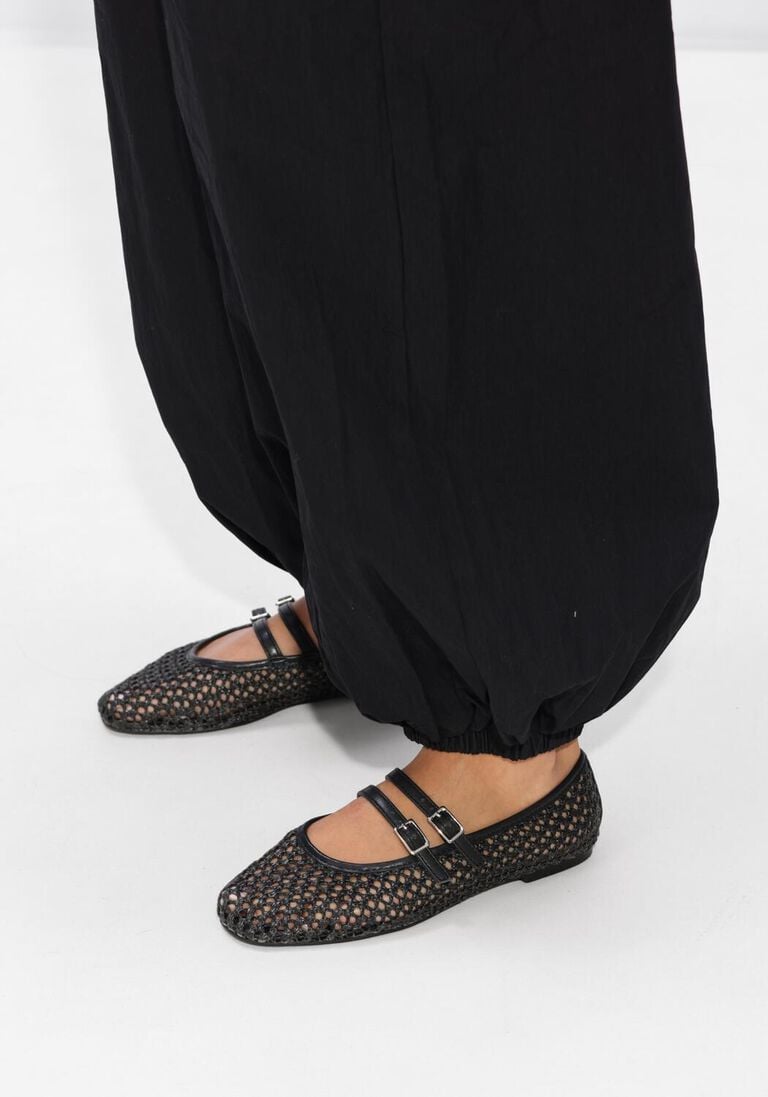 zwarte co'couture wijde broek acasiacc balloon ll pant