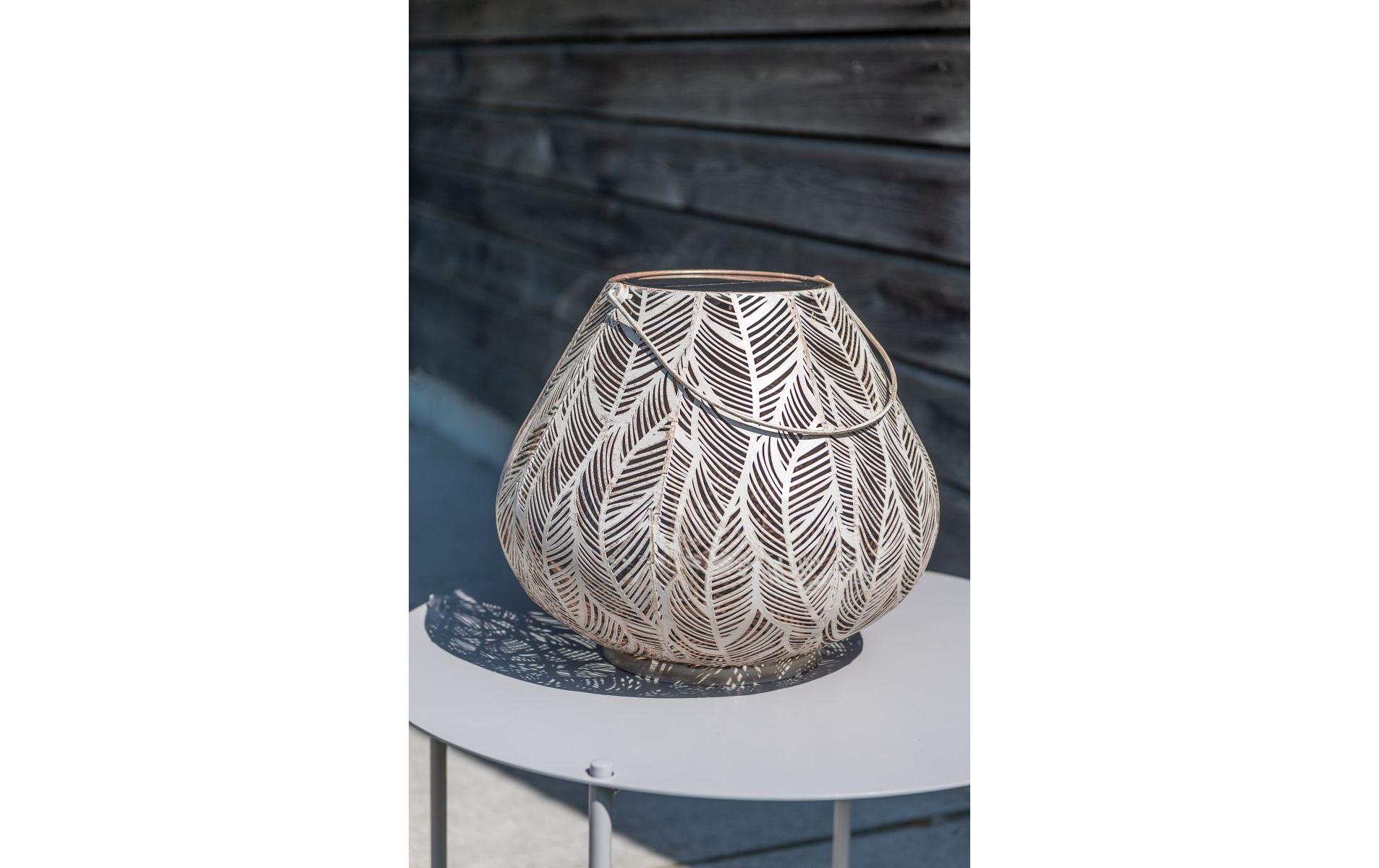 Laterne Solar Antic Julia, Ø 29 cm, Alt Weiss/BeigeSolarleuchte zum Aufstellen oder Aufhängen
