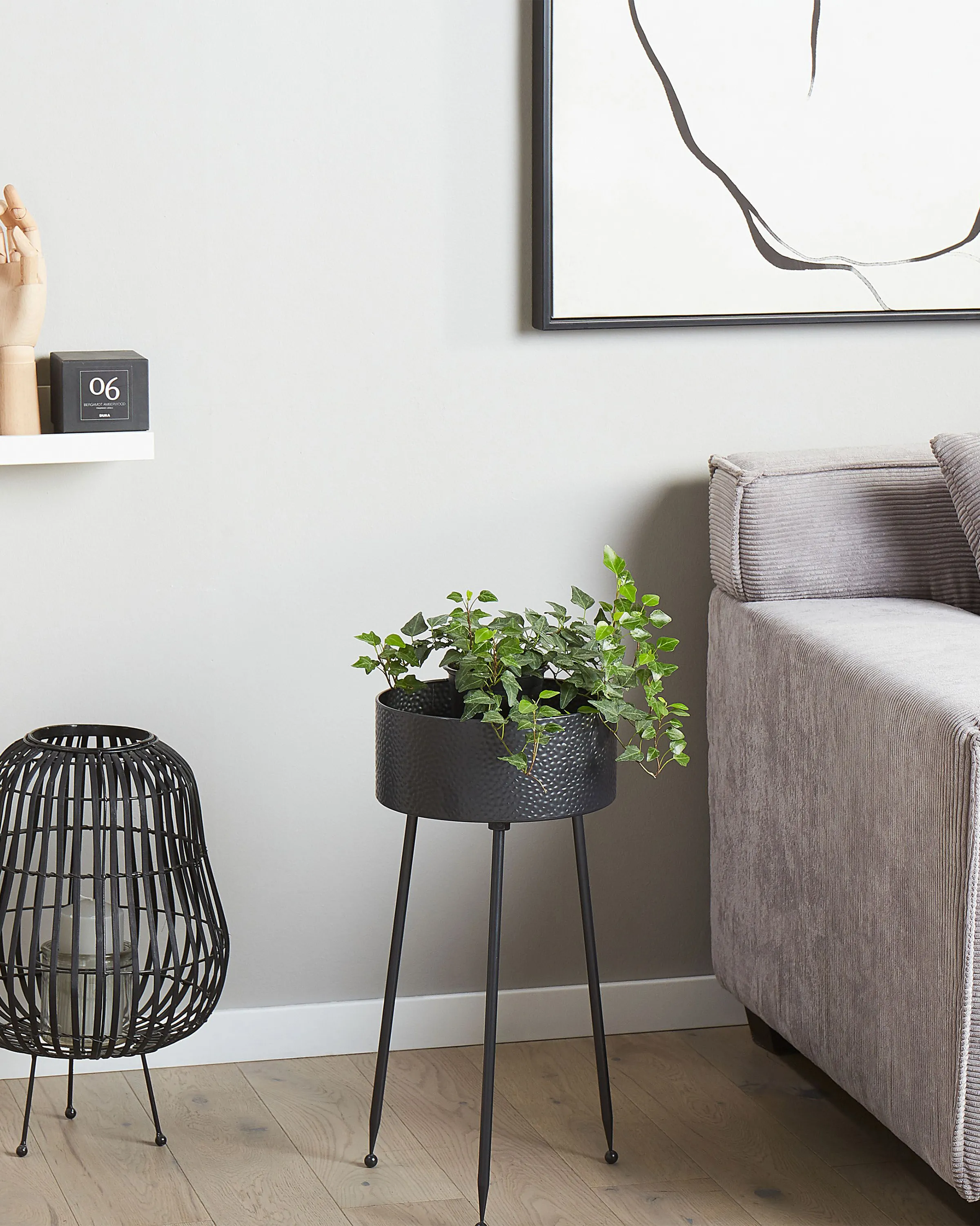 Plantenstandaard LEIKA Metaal 29 cm Zwart