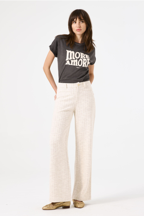 Garcia ecru dames broek
