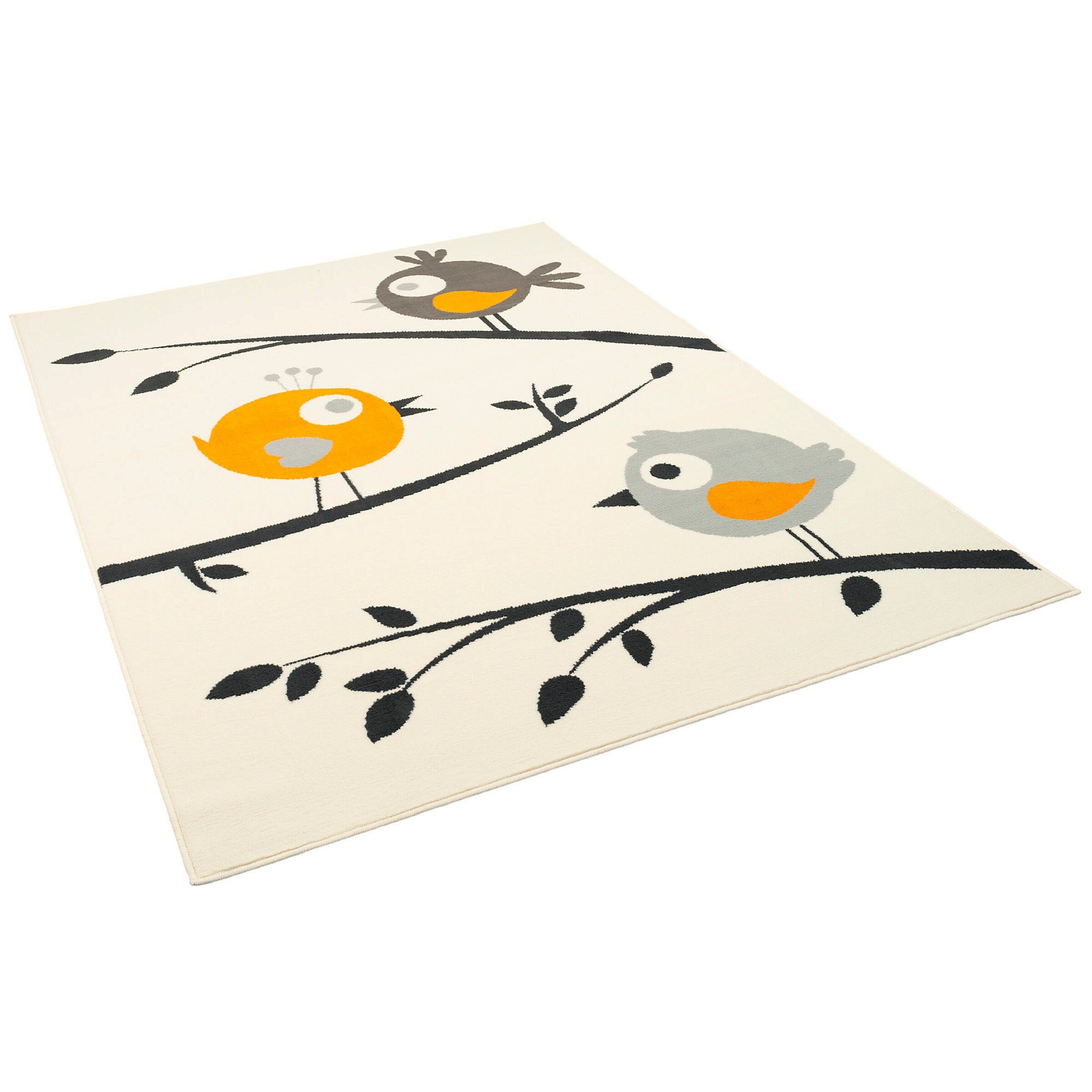 Pergamon Kinderteppich Trendline Vögel Creme - 140x200 cm