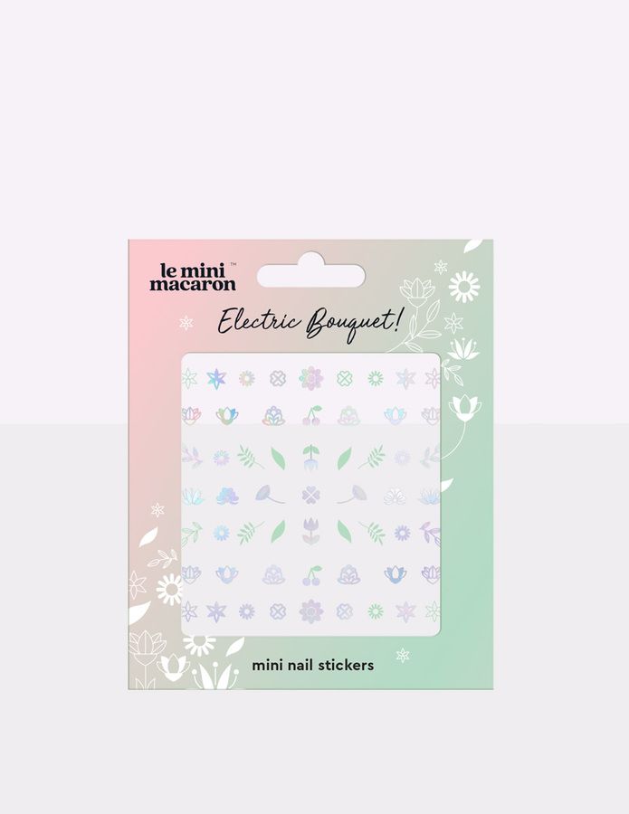 Le Mini Macaron Mini Nail Stickers Electric Bouquet