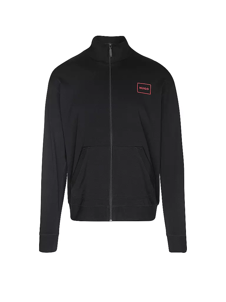 HUGO Sweatjacke LAZE schwarz