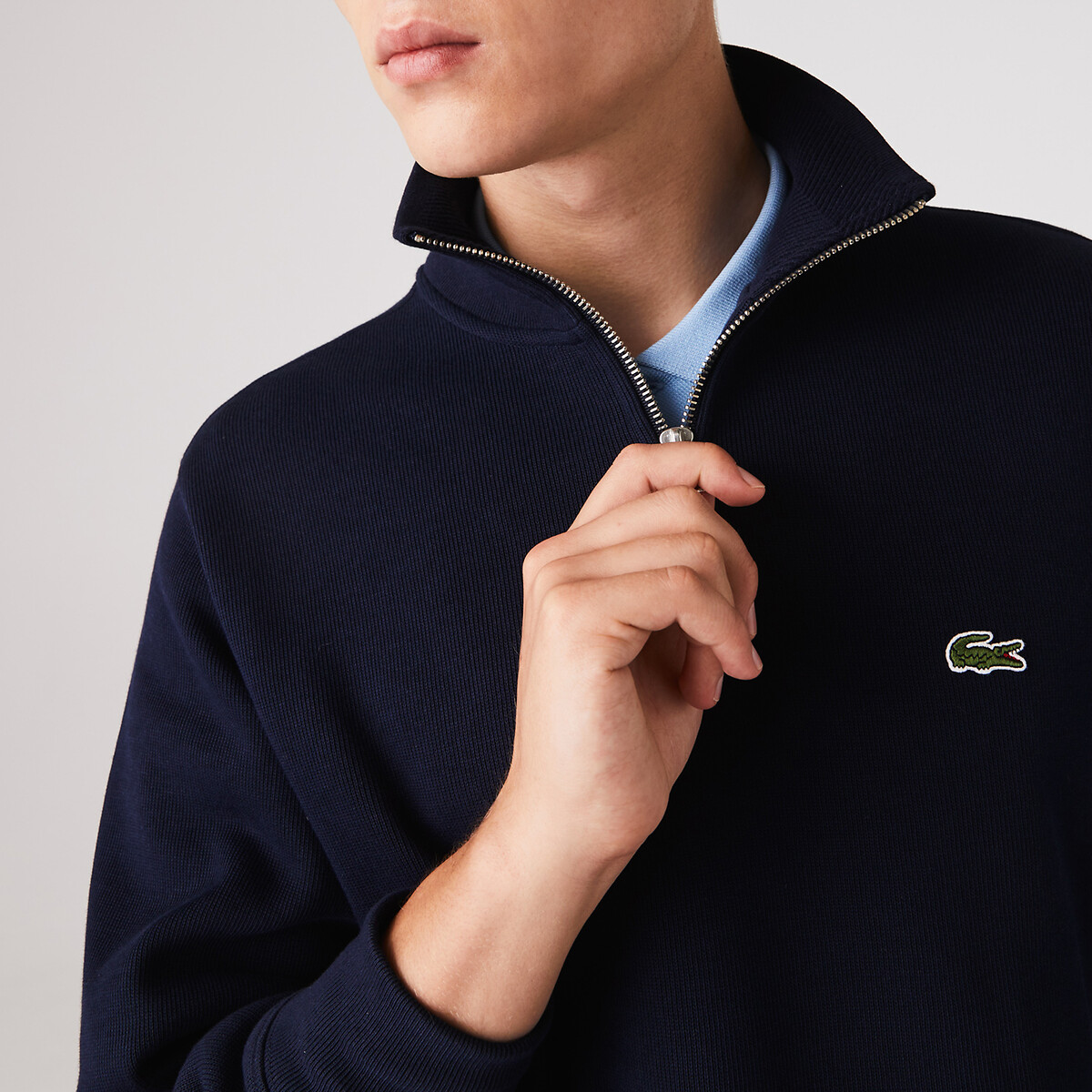 LACOSTE<br>Suéter com gola e zíper Lacoste Sport