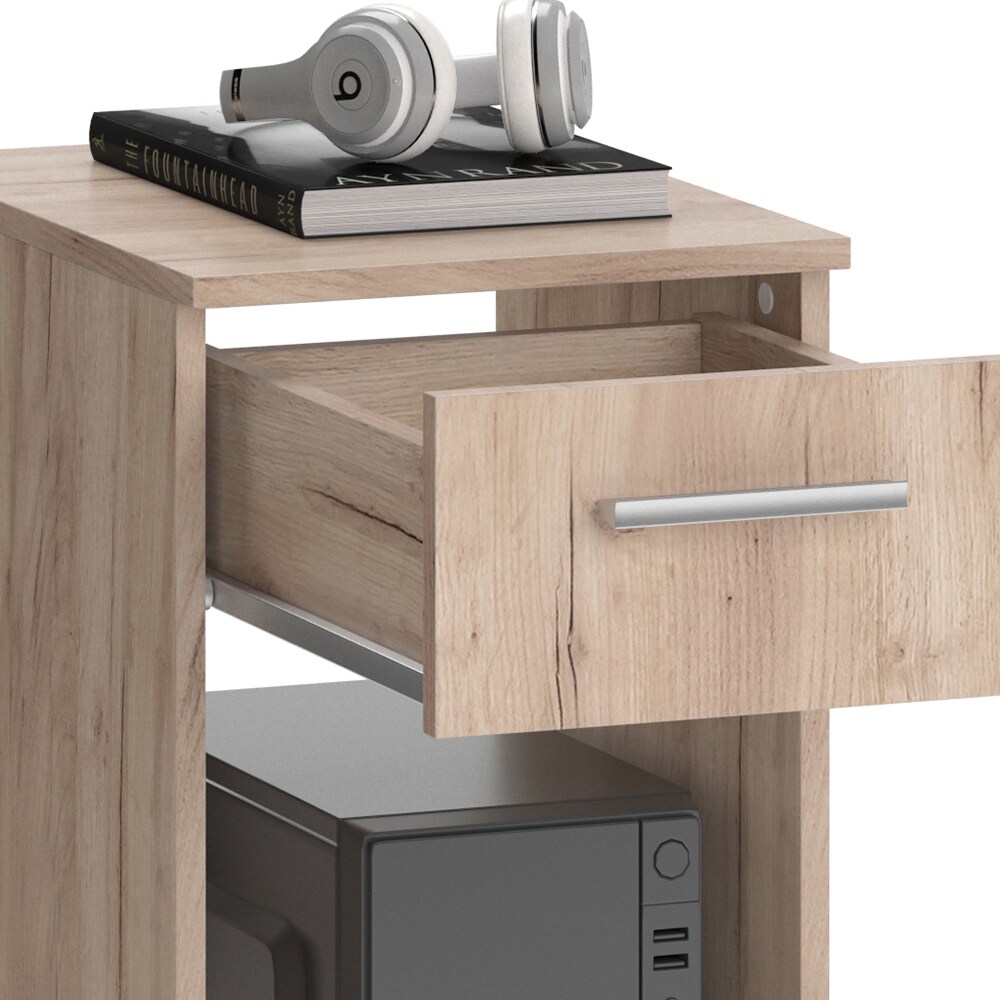 Vicco PC-Schrank Beistellschrank Computerschrank Odin Sonoma Schublade PC-Fach