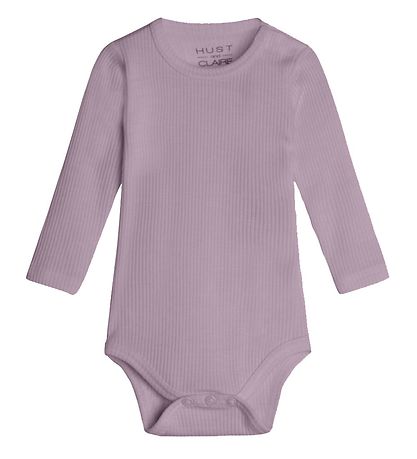 Hust and Claire Body l/ä - Berry - Rib - Wolle - Dusty Rose
