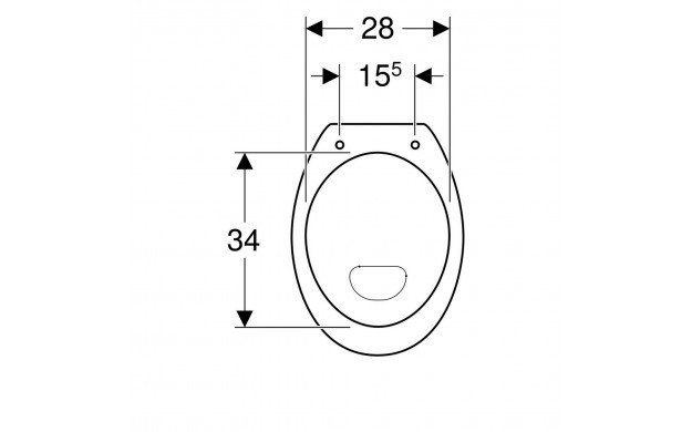 Geberit 300 comfort verhoogd toilet met vlakspoel AO  6cm