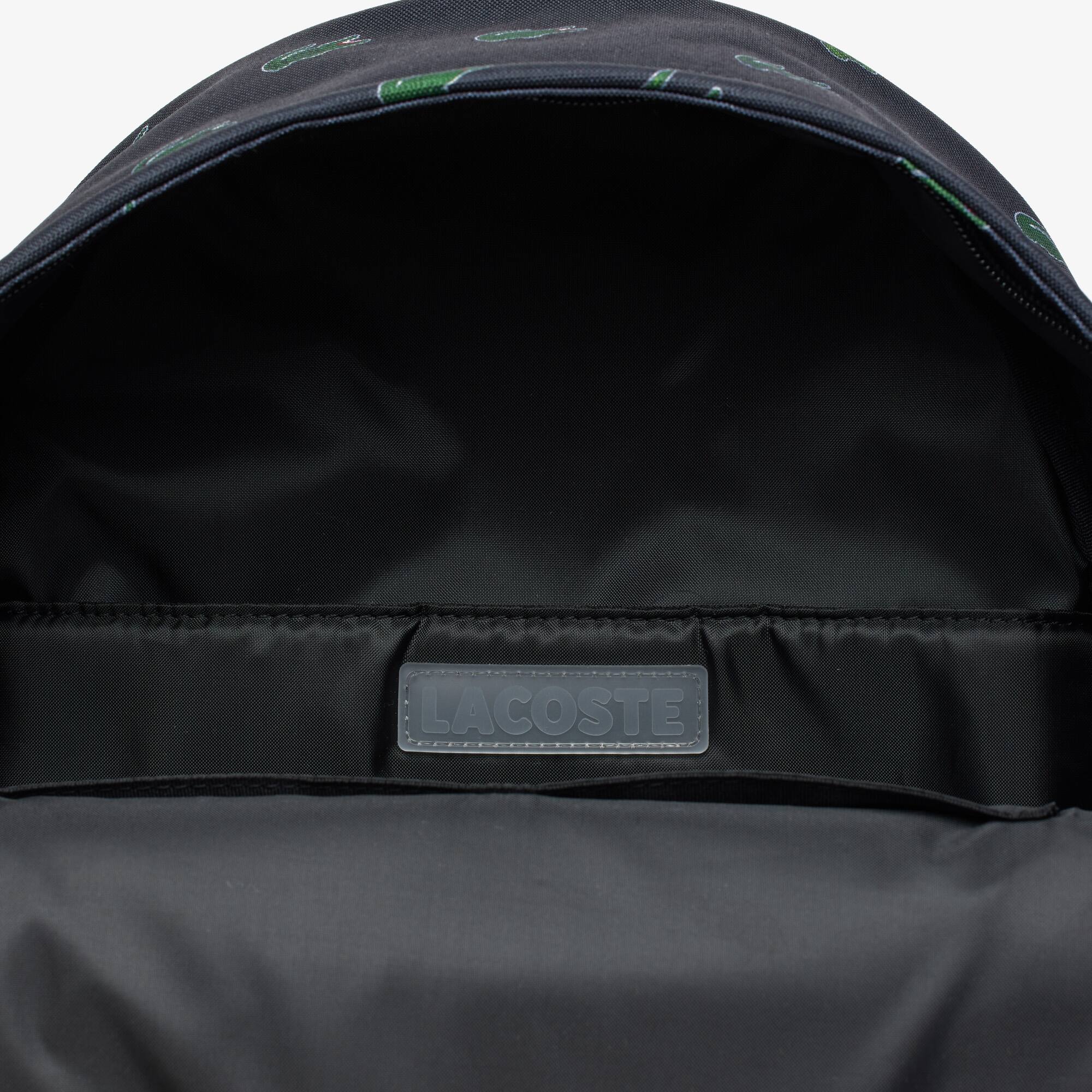 Sac à dos à imprimé crocodile Sacs à dos - Bleu - Lacoste - Unisex