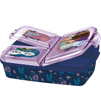 Die Eiskönigin Brotdose - Sandwich Box - 18x13 cm - Blau/Lila