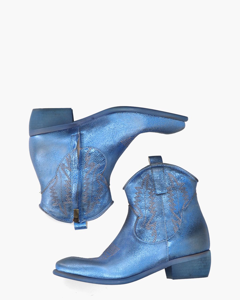 Zoe Italy Tex Blauw Dames Enkelboots