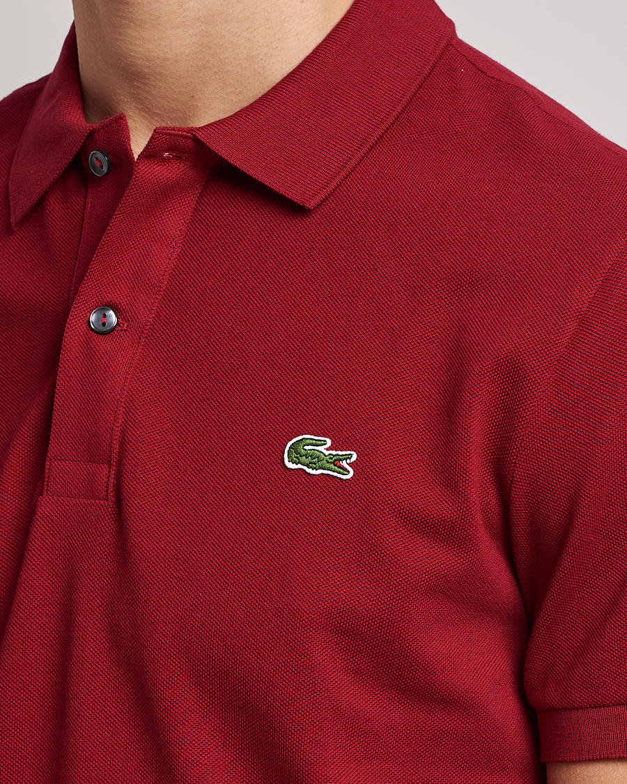 Lacoste Slim Fit Polo Piké Bordeaux