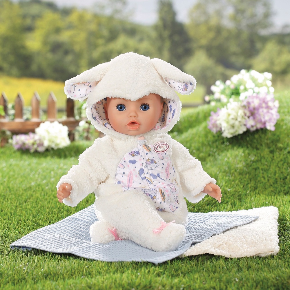 Baby Annabell Kuschelanzug Schaf-Outfit und Strampler