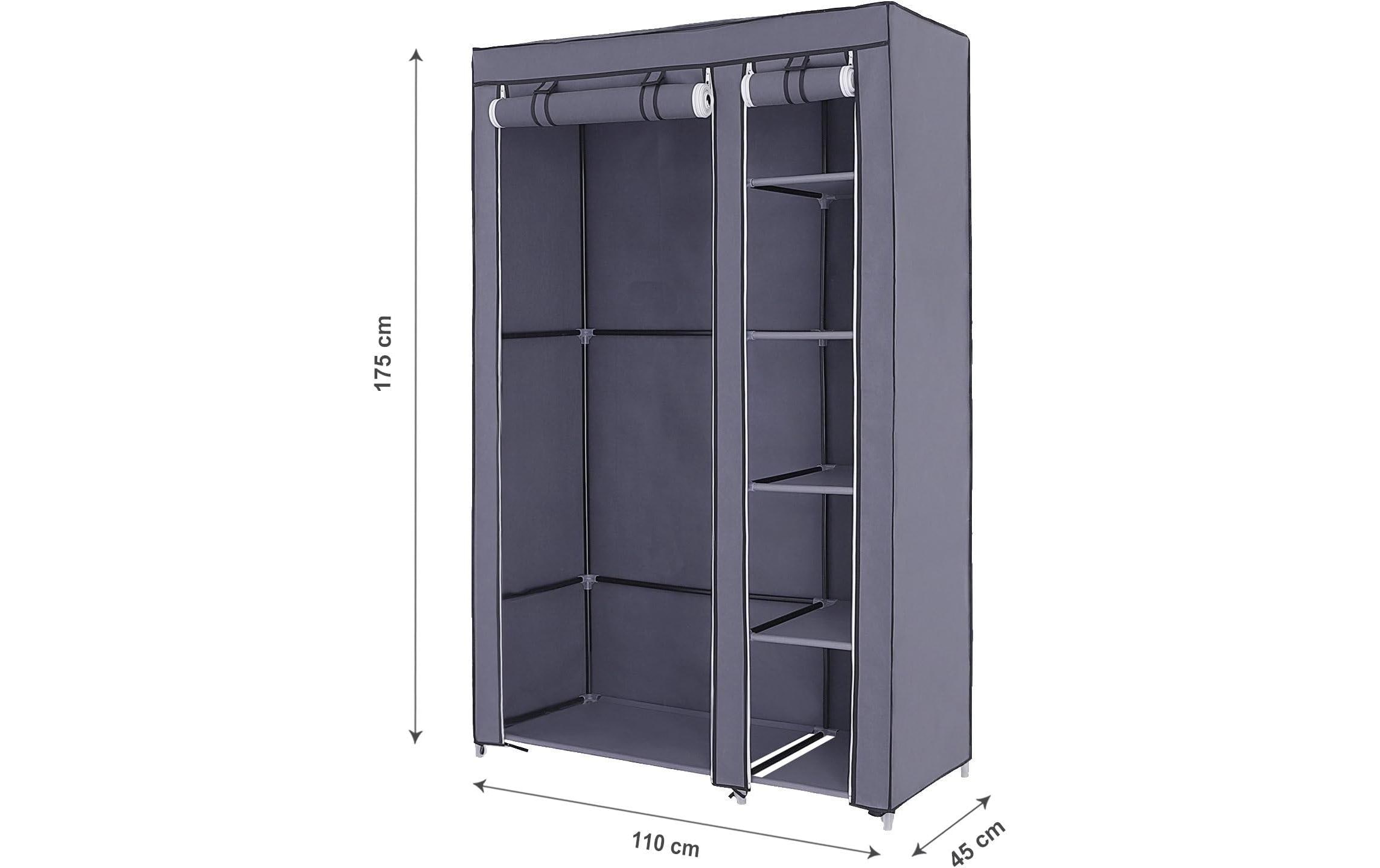 Regal 110 cm x 175 cm, GrauStoffschrank