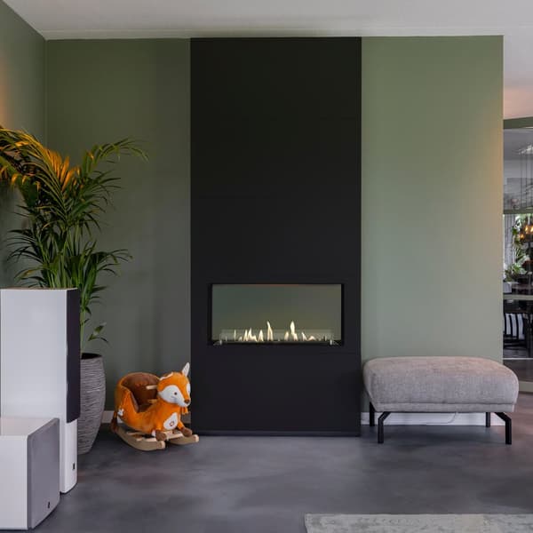 Ambiance BOB bio-etanol tunnelovn - Sort - Romdeler - Høyt under taket - 3,5 KW varme