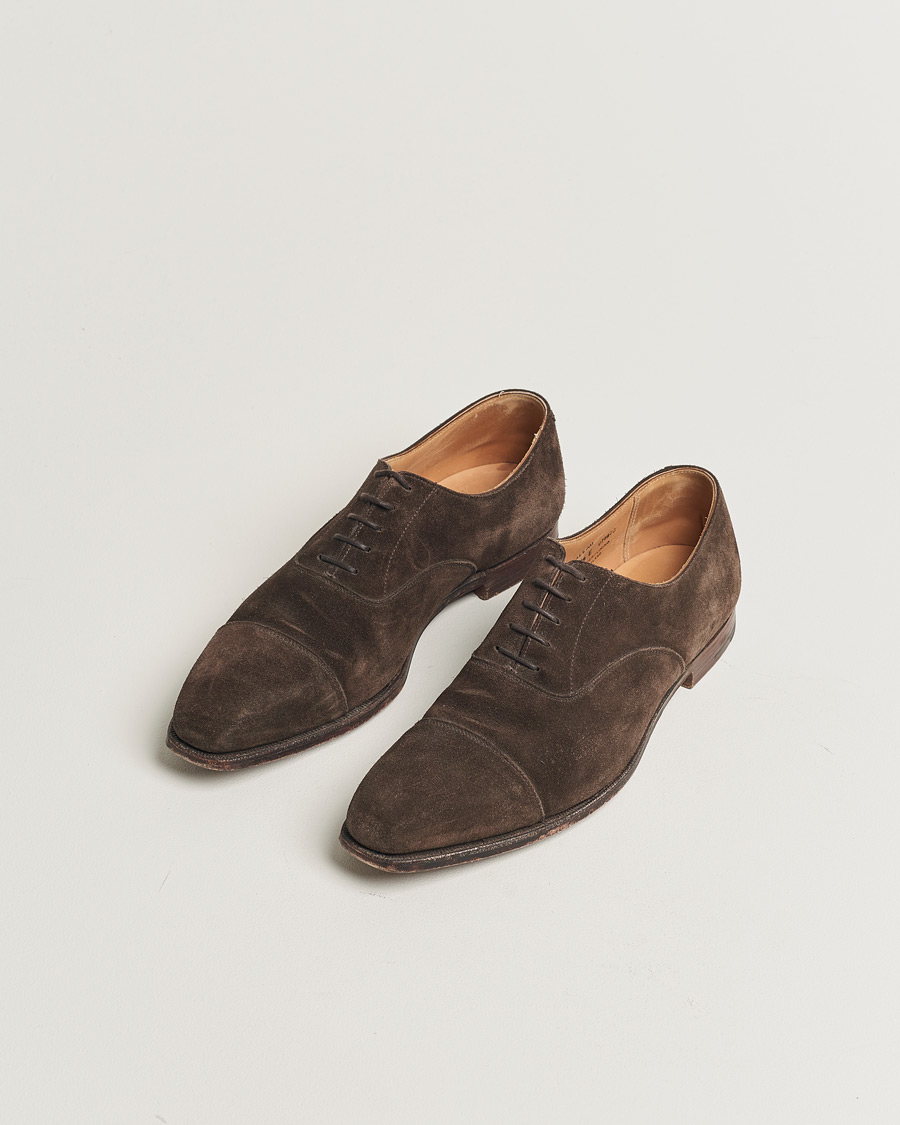 Crockett & Jones Hallam Oxford Dark Brown Suede UK9,5 - EU43,5