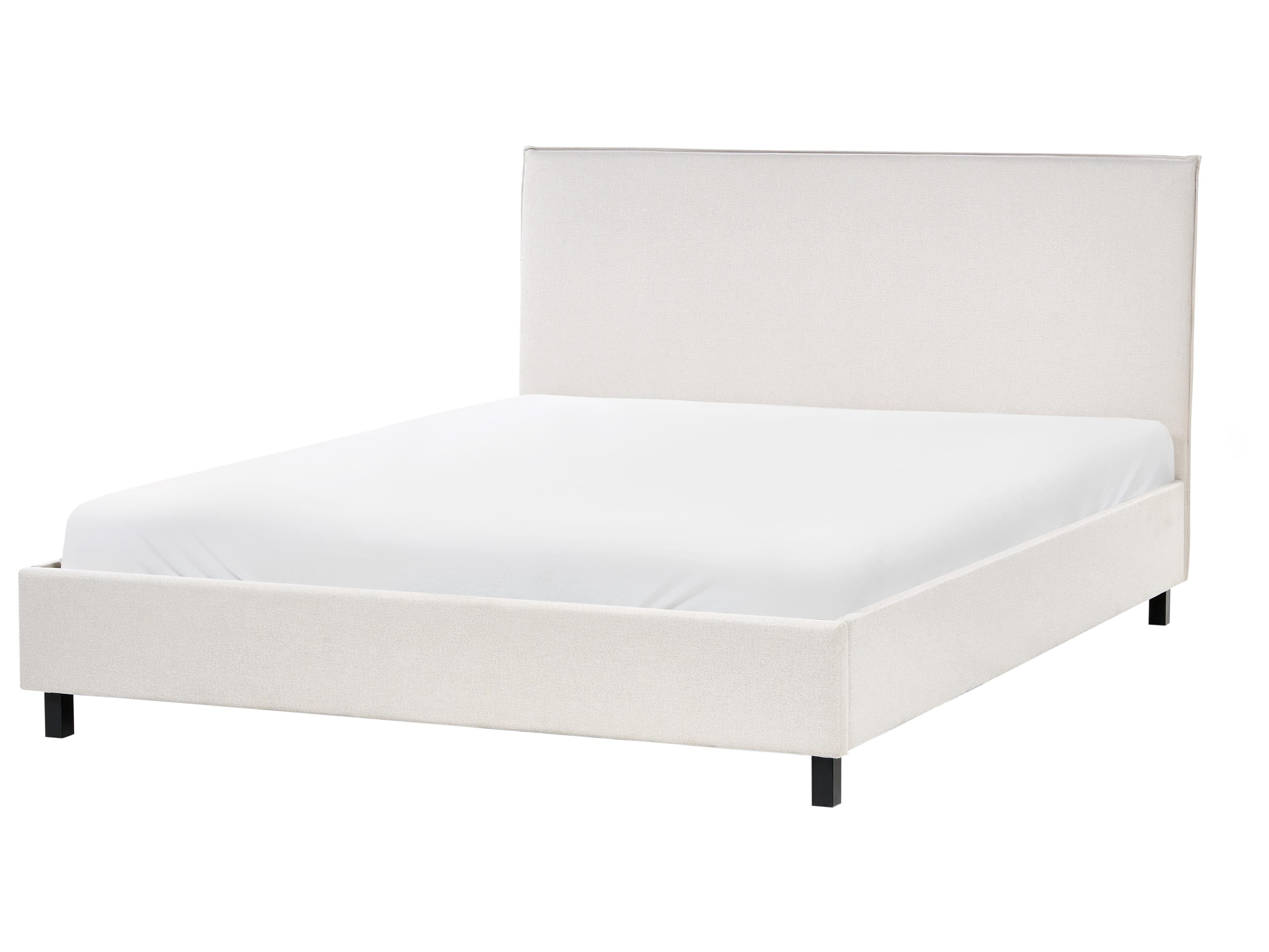 Bed Stof SENNEZ 160 x 200 cm Beige