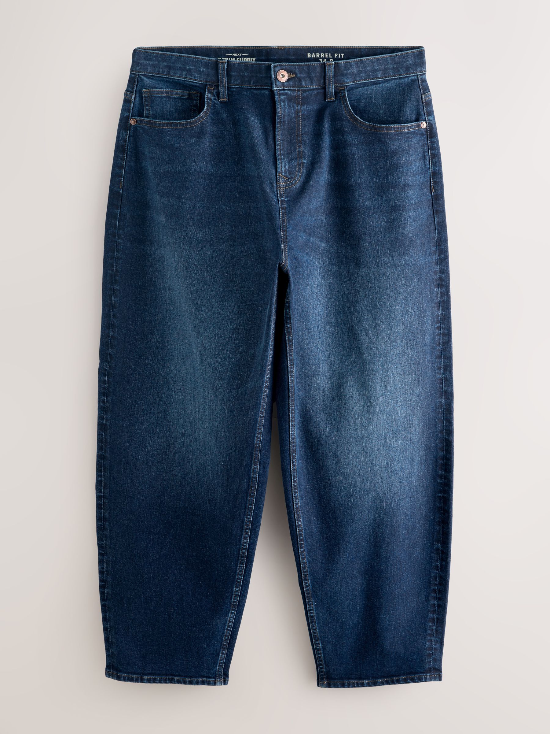 Blauw - Barrel Fit Classic Stretch Jeans