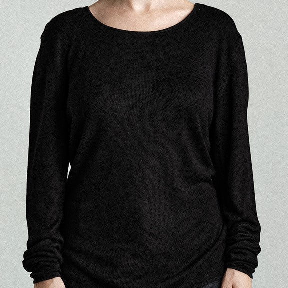 Bambus Sweater schwarz